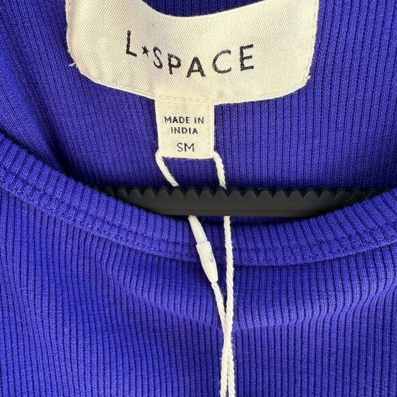 L*Space Womens Size S Cobalt Blue Remi Dress Flirty Front Cut Out NWT ~MSRP $119 - Picture 9 of 13